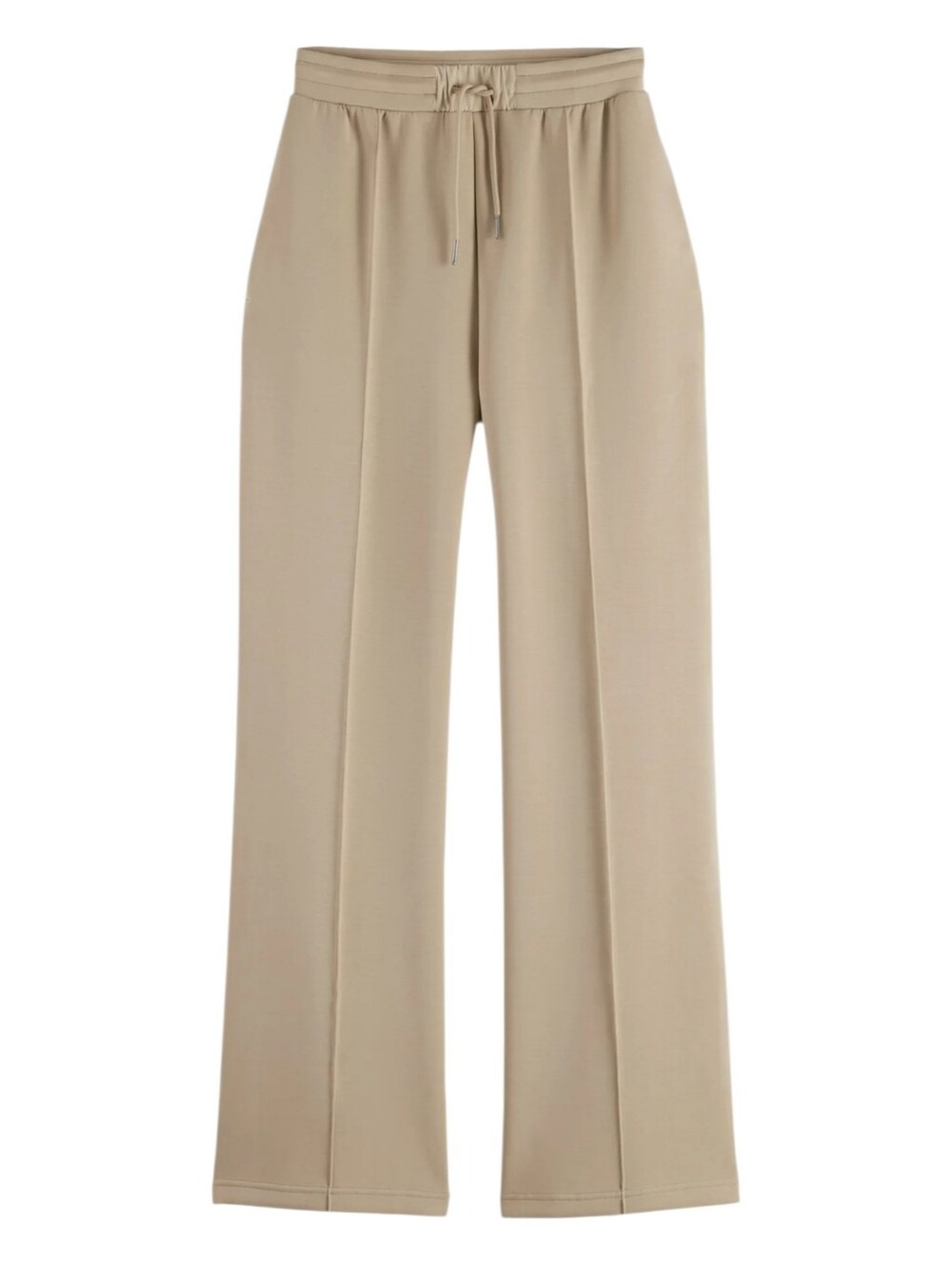 Scotch & Soda Tie Waist Wide Leg Elevated Sweatpants Soft Taupe Casual